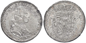 FIRENZE Pietro Leopoldo (1765-1790) Francescone 1777 (?) - MIR 379/7 AG (g 27,09) Colpo al bordo

qBB