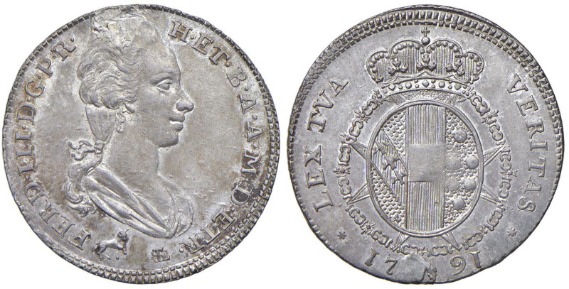 FIRENZE Ferdinando III (1791-1824) 2 Paoli 1791 - Gig. 43 AG (g 5,45)

SPL/SPL...