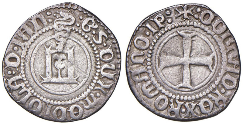 GENOVA Galeazzo Maria Sforza (1466-1476) Grosso - MIR 117 AG (g 3,48)

qBB/BB