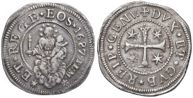 GENOVA Dogi Biennali (1528-1797) Scudo stretto 1687 ILM - MIR 294/48 AG (g 38,33)

BB