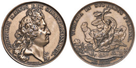 FRANCIA Riconio moderno della medaglia 1684 per il bombardamento di Genova - AE (g 43,48 - Ø 40 mm)

qFDC