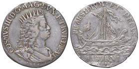 LIVORNO Cosimo III (1670-1723) Mezzo tollero 1683 - MIR 75 AG (g 13,05) RR Da montatura

qBB