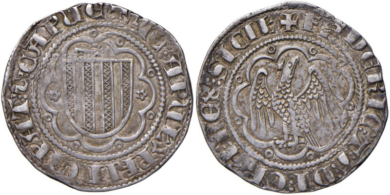 MESSINA Federico III d'Aragona (1296-1337) Pierreale - MIR 184 AG (g 3,31)

BB