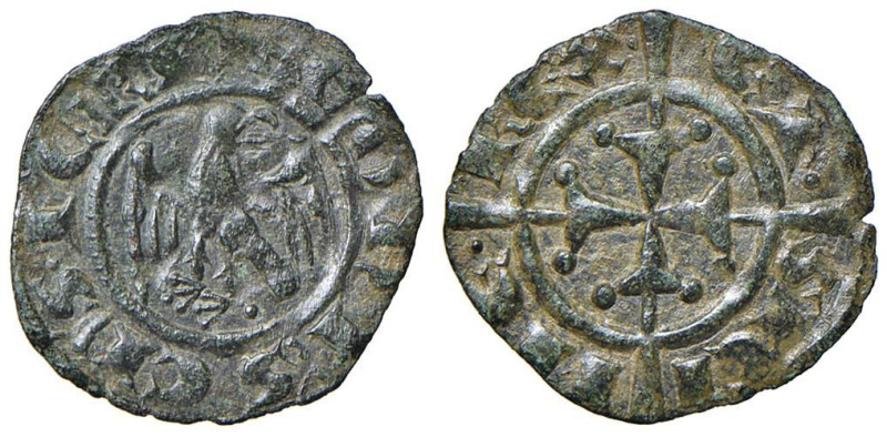 MESSINA Corrado II (1254-1258) Denaro - MIR 127 CU (g 0,50)

SPL