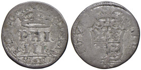 MILANO Filippo III (1598-1621) 4 Soldi 1608 - MIR 350 MI (g 3,23)

MB