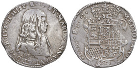 MILANO Carlo II, reggenza della madre (1665-1675) Filippo 1666 - MIR 380 AG (g 27,77)

BB+