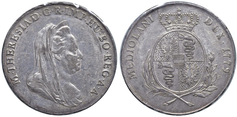 MILANO Maria Teresa (1740-1780) Scudo 1779 - MIR 435/3 AG Sigillato BB+/qSPL da ...