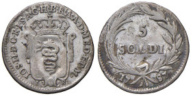 MILANO Giuseppe II (1780-1790) 5 Soldi 1787 - MIR 450/4 MI (g 1,38) RR

qBB