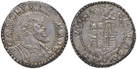 NAPOLI Carlo V (1516-1556) Mezzo ducato IBR - Magliocca 32 AG (g 14,85) RR

BB/BB+