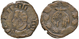 NAPOLI Filippo IV (1621-1665) Tornese 1631 - Magliocca 103 CU (g 4,84) R Anepigrafo al R/

BB