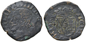 NAPOLI Filippo IV (1621-1665) Grano 1648 lettera A - Magliocca 164 CU (g 8,16) RR Forte colpo al bordo

BB