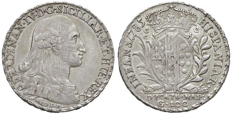 NAPOLI Ferdinando IV di Borbone (1759-1798) Ducato da 100 grana 1785 D/B.P. - Ma...