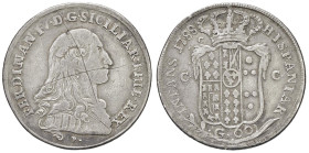 NAPOLI Ferdinando IV di Borbone (1759-1798) Mezza piastra 1788 - Magliocca 265; Nomisma 478 AG (g 13,44) RR Pesante graffi al D/

BB