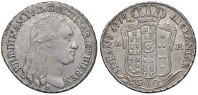 NAPOLI Ferdinando IV di Borbone (1759-1798) Mezza piastra 1798 - Magliocca 272; Nomisma 488 AG (g 13,62)

qSPL