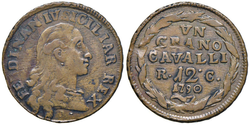 NAPOLI Ferdinando IV (1759-1799) 12 Cavalli 1790 R C - Nomisma 553 CU (g 6,83) R...