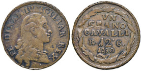 NAPOLI Ferdinando IV (1759-1799) 12 Cavalli 1790 R C - Nomisma 553 CU (g 6,83) RR

BB