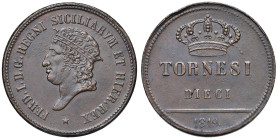 NAPOLI Ferdinando I di Borbone (1816-1825) 10 Tornesi 1819 - Magliocca 450; Nomisma 809 CU (g 30,88) Lieve colpetti al bordo

SPL