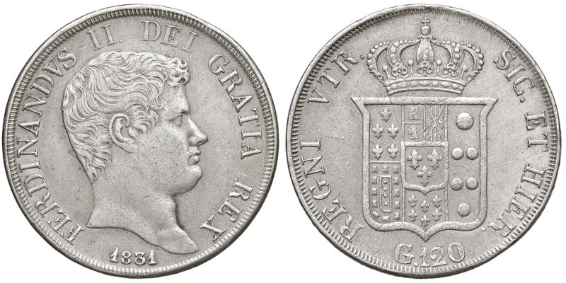 NAPOLI Ferdinando II (1830-1859) Piastra 1831 - Nomisma 923 AG (g 27,39)

BB
