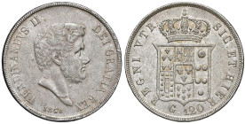 NAPOLI Ferdinando II (1830-1859) Piastra 1842 - Nomisma 946 AG (g 27,47) Colpetto al bordo

BB+