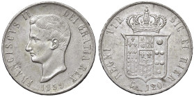 NAPOLI Francesco II (1859-1860) Piastra 1859 - Nomisma 1296 AG (g 27,55)

BB-SPL