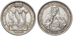 SAN MARINO 20 Lire 1935 - Gig. 5 AG (g 15,00)

BB-SPL