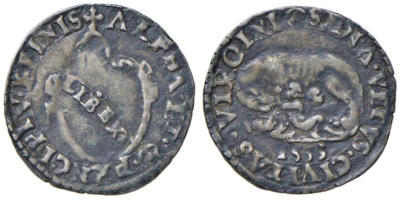 SIENA Repubblica (1404-1555) Bolognino da 6 quattrini 1553 - MIR 654 AG (g 1,12)...
