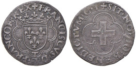 TORINO Francesco I (1536-1547) Dozzeno sigla T - cfr MIR 998 AG (g 2,35) R Leggermente porosa

BB