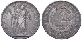 TORINO Repubblica Subalpina (1800-1802) 5 Franchi A' 10 - Pag. 6 AG (g 24,82)

qBB/BB