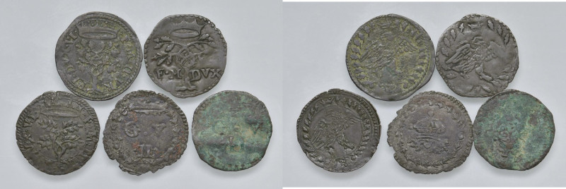 URBINO Guid'Ubaldo II (1538-1574) Lotto di cinque quattrini

MB-BB+