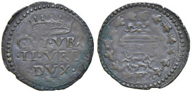 URBINO Guid'Ubaldo II (1538-1574) Quattrino variante con lettere B C - Cavicchi 131 MI (g 0,83) Ossidazione ma bell'esemplare

SPL