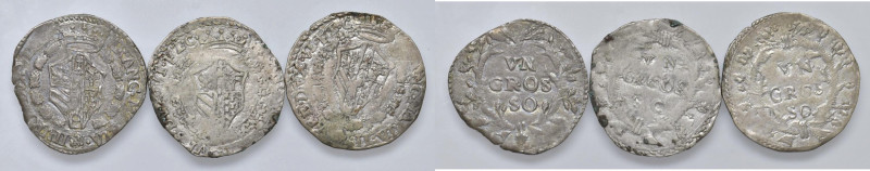 URBINO Francesco Maria II (1574-1624) Grosso di modulo largo, variante con carat...