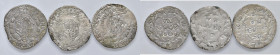URBINO Francesco Maria II (1574-1624) Grosso di modulo largo, variante con caratteri grandi - Cavicchi 219 AG Lotto di tre esemplari

BB