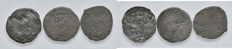 URBINO Francesco Maria II (1574-1624) Mezzo sesino - Cavicchi 237 MI R Lotto di ...