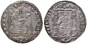 VENEZIA Leonardo Loredan (1501-1521) 16 Soldi - Pao. 5 AG (g 4,70) R Graffietti sui campi. Bellissima patina

BB