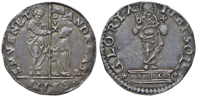 VENEZIA Andrea Gritti (1523-1538) Mocenigo - Pa. 5 AG (g 6,49) Interessante pati...