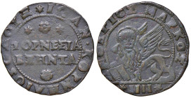 VENEZIA Giovanni Corner (1625-1629) Monetazione per il Regno di Candia - 60 tornesi o quattro soldi - Pao. 892 CU (g 6,01) R

BB