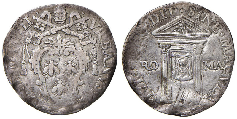 Urbano VIII (1623-1644) Giulio del Giubileo - Munt. 100 AG (g 2,93)

MB