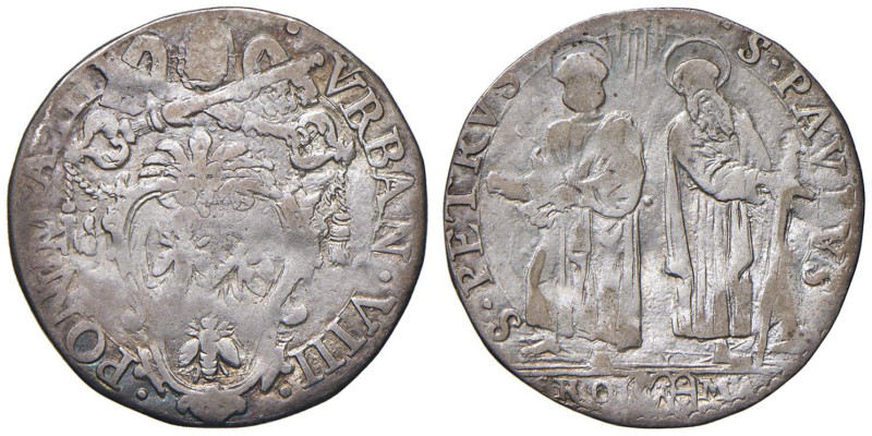 Urbano VIII (1623-1644) Giulio - Munt. 103 AG (g 2,42) Leggermente tosato

MB