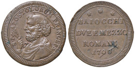 Pio VI (1775-1799) Sampietrino 1796 - Munt. 100 CU (g 18,58)

SPL