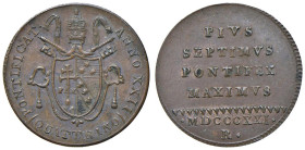 Pio VII (18231-1829) Quattrino 1821 A. XXII - Nomisma 302 CU (g 2,18) Esemplare di insolita qualità

SPL+