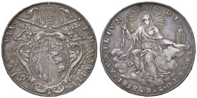 Pio VII (1800-1823) Bologna - Scudo 1818 A. XVIII - Nomisma 256 AG (g 26,34)

qBB