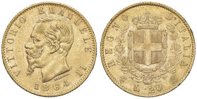 Vittorio Emanuele II (1861-1878) 20 Lire 1864 T - Nomisma 851 AU

qSPL