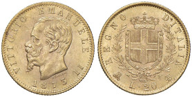 Vittorio Emanuele II (1861-1878) 20 Lire 1873 M - Nomisma 861 AU

SPL