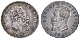 Vittorio Emanuele II (1861-1878) 20 Centesimi 1863 rovescio in incuso - AG (g 0,99) Interessante errore di coniazione

BB+