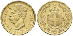 Umberto I (1878-1900) 20 Lire 1879 - Nomisma 978 AU

SPL