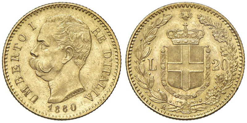 Umberto I (1878-1900) 20 Lire 1880 - Nomisma 979 AU

SPL+/qFDC