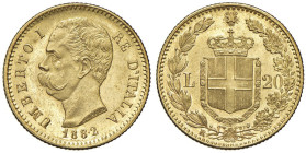 Umberto I (1878-1900) 20 Lire 1882 - Nomisma 981 AU

SPL+