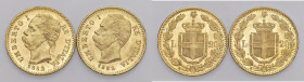 Umberto I (1878-1900) 20 Lire 1882 - Nomisma 981 AU Lotto di due esemplari

SPL+-qFDC