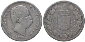 Umberto I (1878-1900) Lira 1883 - Nomisma 1004 AG RRRR Sigillata B+ da Francesco Cavaliere

B+