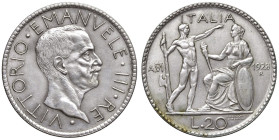 Vittorio Emanuele III (1900-1946) 20 Lire 1928 A. VI - Nomisma 1085 AG

BB-SPL